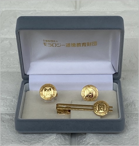 タイピン＆カフス（ゴールドタイプ）