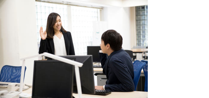 職場でのあいさつ