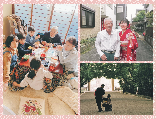 ①成人式に感謝を（ちな）　②七五三の親子（おく村みち明）　③今年も賑やか（櫻田芽依）